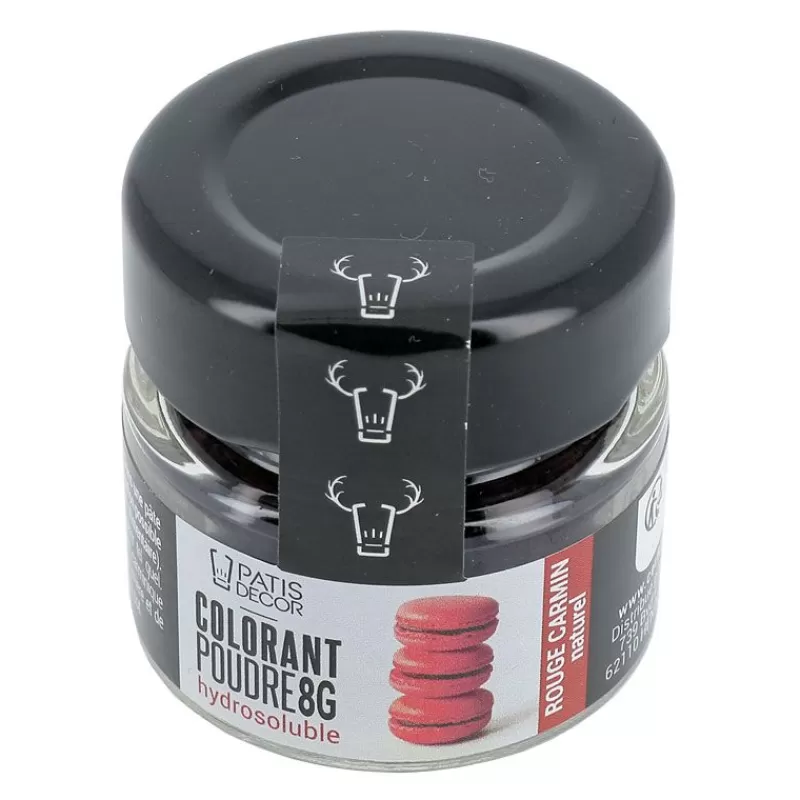 Cerf Dellier Colorant Poudre Hydrosoluble Rouge Carmin Naturel 8 G
