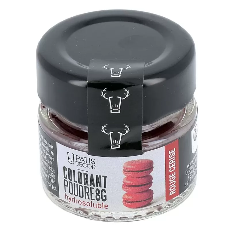 Cerf Dellier Colorant Poudre Hydrosoluble Rouge Cerise 8 G