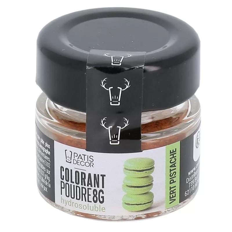 Cerf Dellier Colorant Poudre Hydrosoluble Vert Pistache 8 G