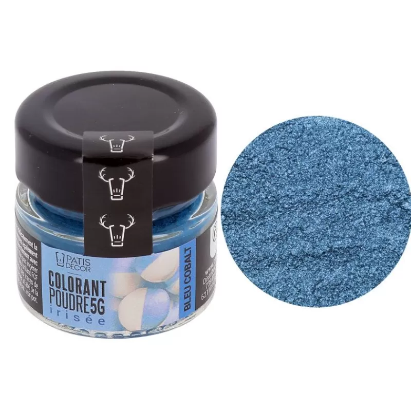 Cerf Dellier Colorant Poudre Irise Bleu Cobalt 5 G