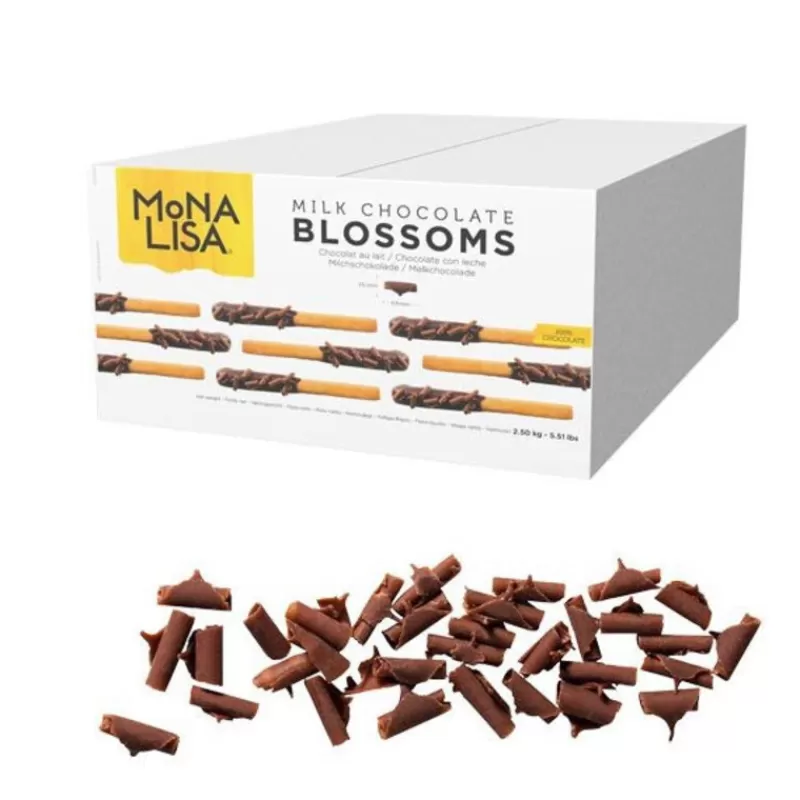 Cerf Dellier Copeaux Fins De Chocolat Au Lait Mona Lisa 2,5 Kg