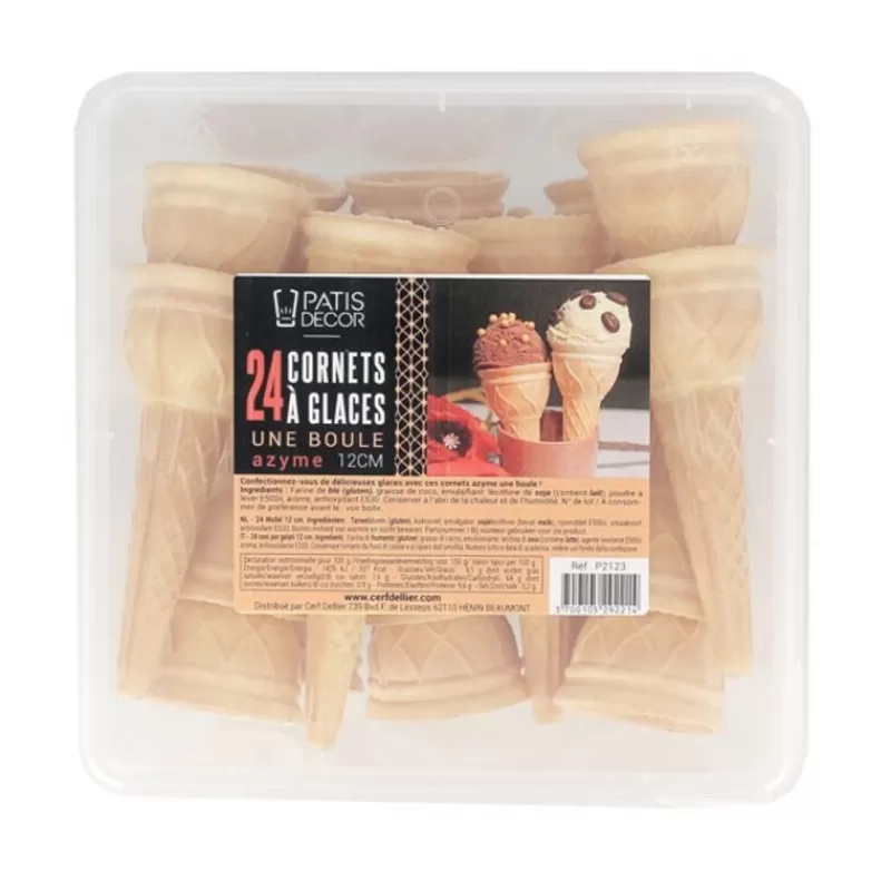 cornets__glace_azyme_1_boule_x24_2.webp Cerf Dellier Cornets À Glace Azyme 1 Boule (X24) Cheap