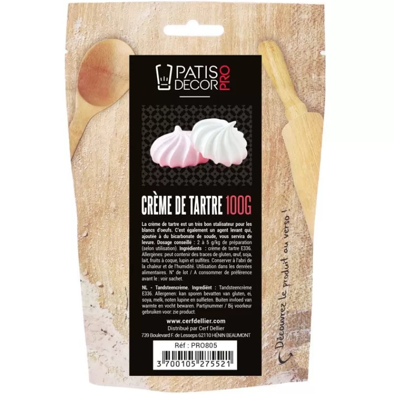 Cerf Dellier Creme De Tartre Patisdecor Pro 100 G