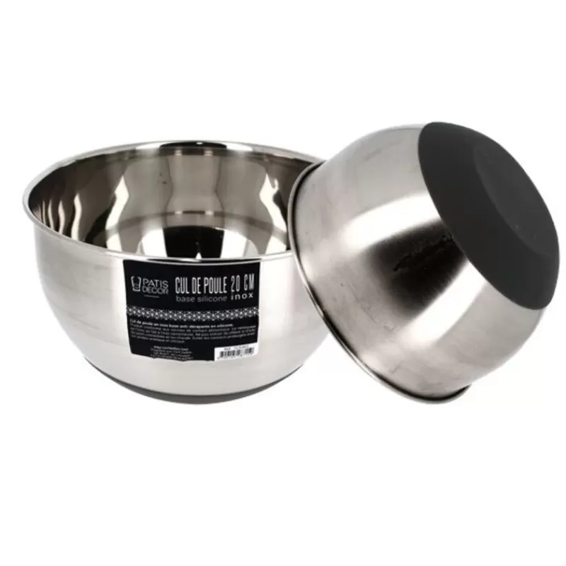 Cerf Dellier Cul-De-Poule Inox Base Silicone 20 Cm Patisdecor Clearance
