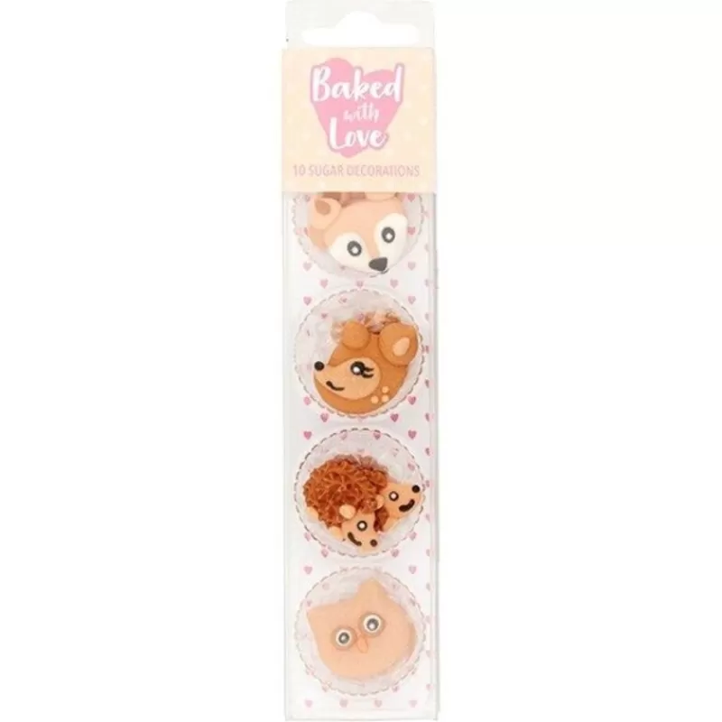 Cerf Dellier Décors Comestibles Animaux De La Foret Assortis (X10) Best Sale