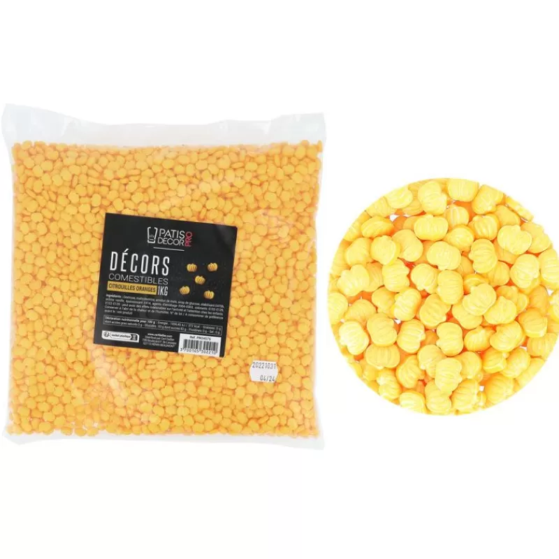 Cerf Dellier Décors Comestibles Citrouilles Oranges 1 Kg Fashion