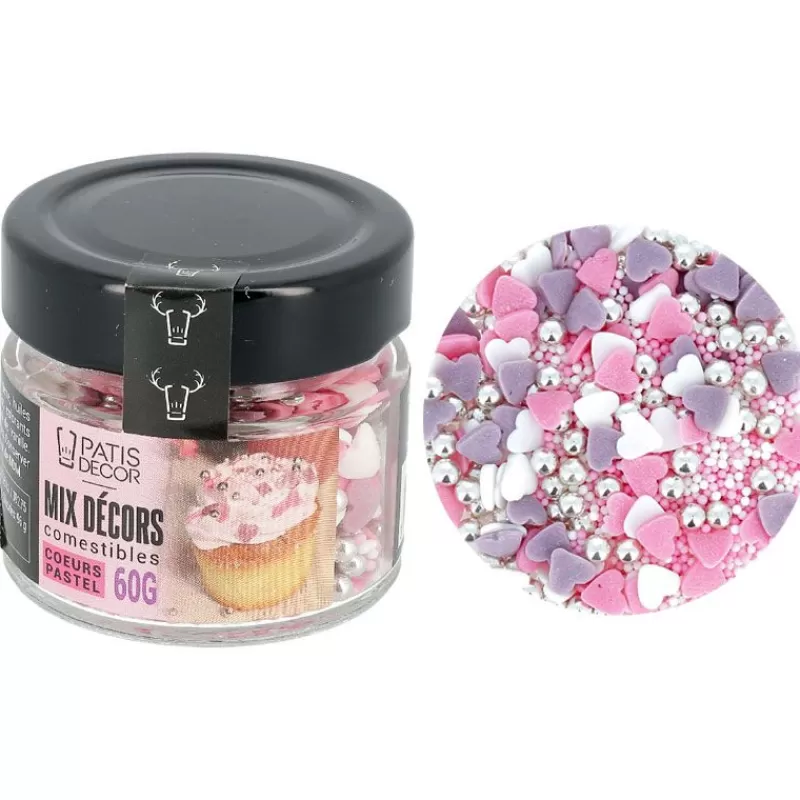 Cerf Dellier Décors Comestibles Coeurs Pastel Assortis Patisdecor 80 G Online