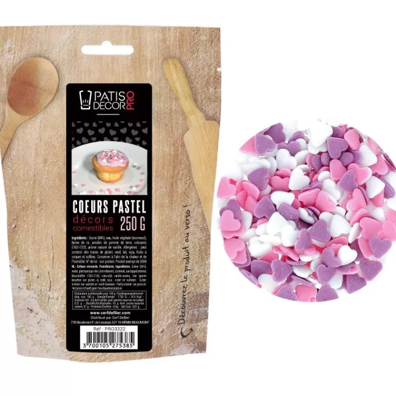 Cerf Dellier Décors Comestibles Coeurs Patisdecor Pro 250 G Flash Sale