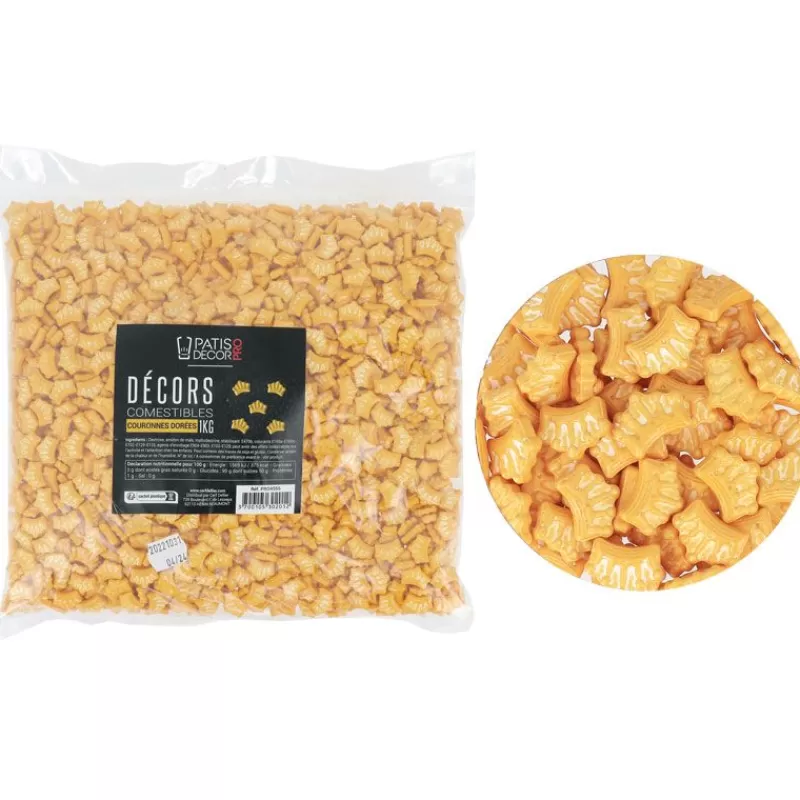 Cerf Dellier Décors Comestibles Couronnes Dorees 1 Kg Store