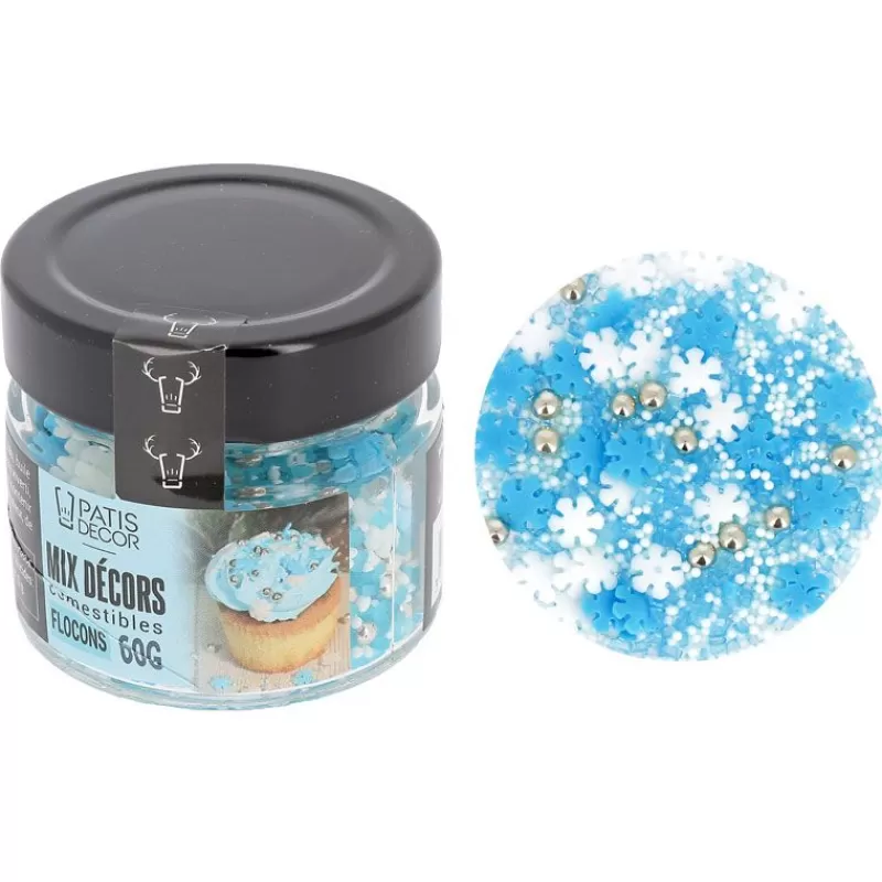 Cerf Dellier Décors Comestibles Flocons Assortis Patisdecor 60 G Discount