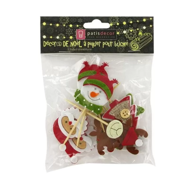 Cerf Dellier Décors De Noël En Feutrine Theme 2 (X10) Outlet