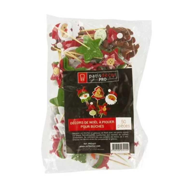 Cerf Dellier Décors De Noël En Feutrine Theme 2 (X50) Fashion