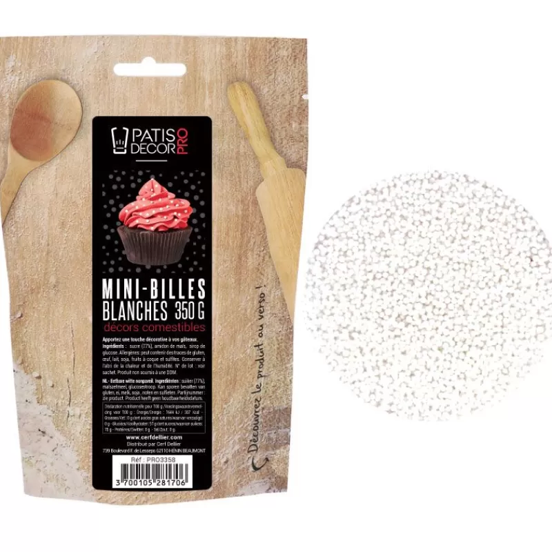 Cerf Dellier Décors Mini Billes Blanches Comestibles Patisdecor Pro 350 G Shop