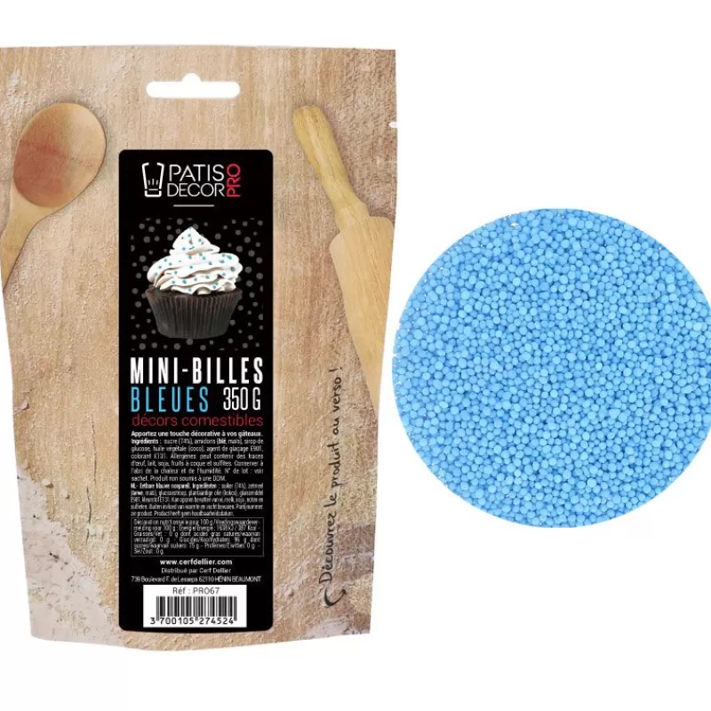 Cerf Dellier Décors Mini Billes Bleues Comestibles Patisdecor Pro 350 G Clearance