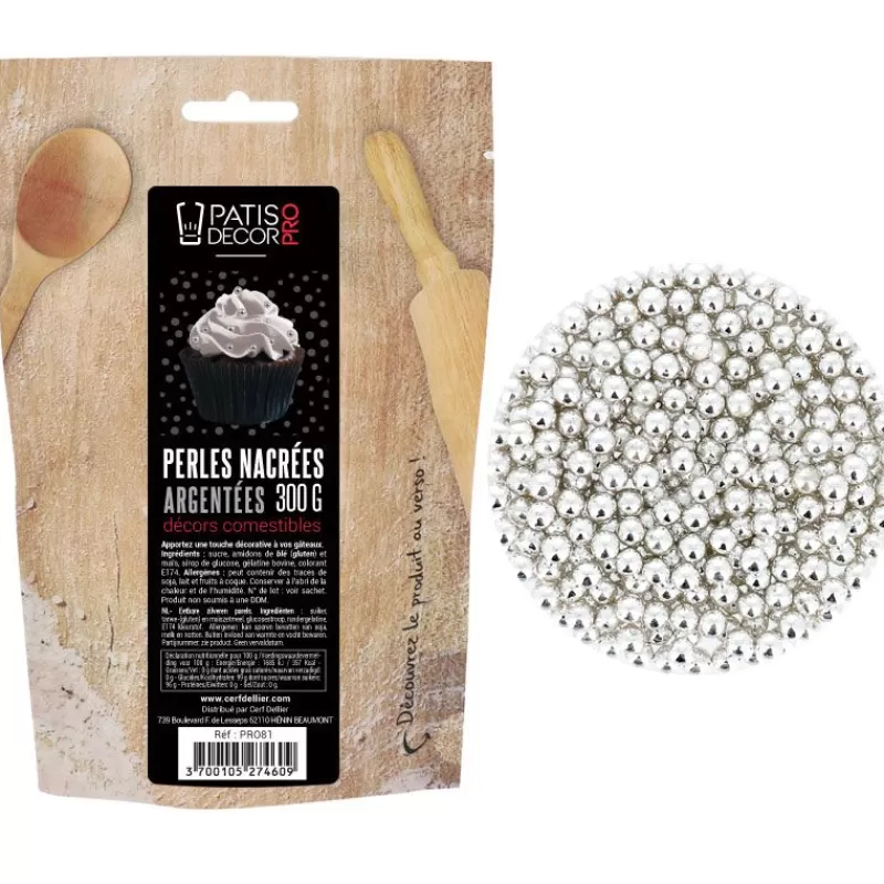 Cerf Dellier Décors Perles Argentees Comestibles Patisdecor Pro 300 G Sale