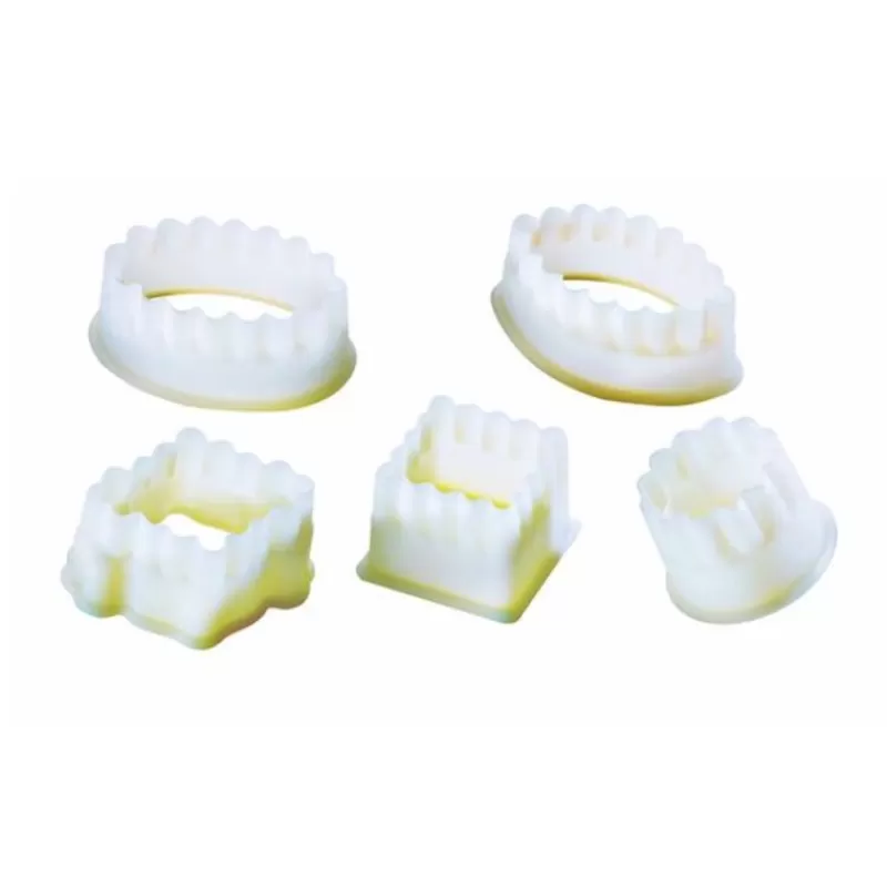 Cerf Dellier Découpoirs Canneles Assortis En Polyglass (X 5)