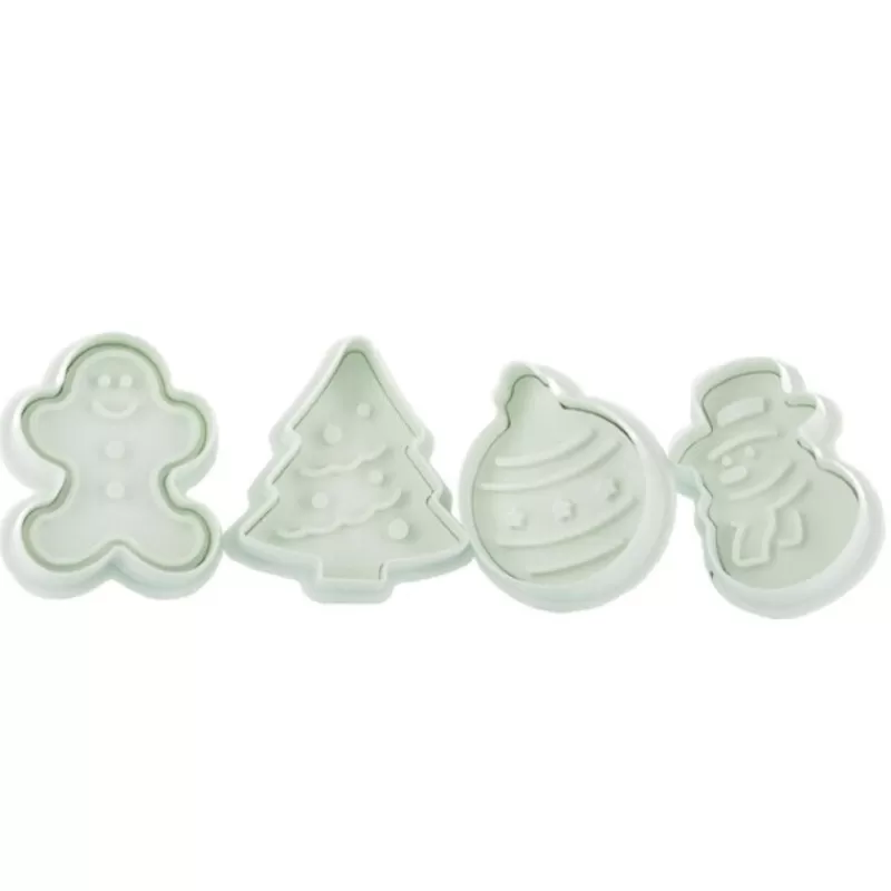 Cerf Dellier Découpoirs Éjecteurs Assortis Theme Noël (X 4) Hot