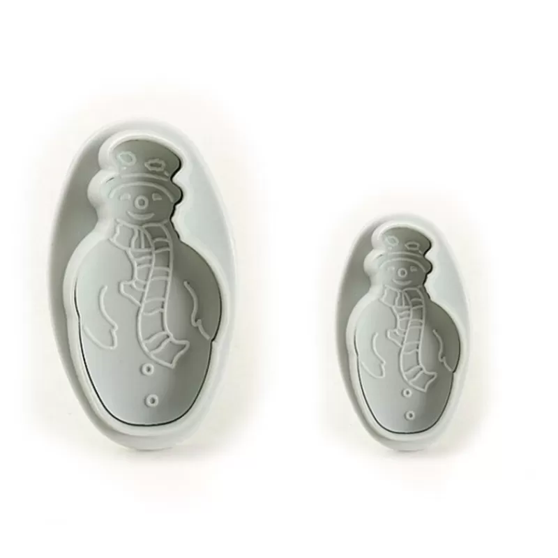 Cerf Dellier Découpoirs Éjecteurs Bonhomme De Neige Patisdecor (X 2) New