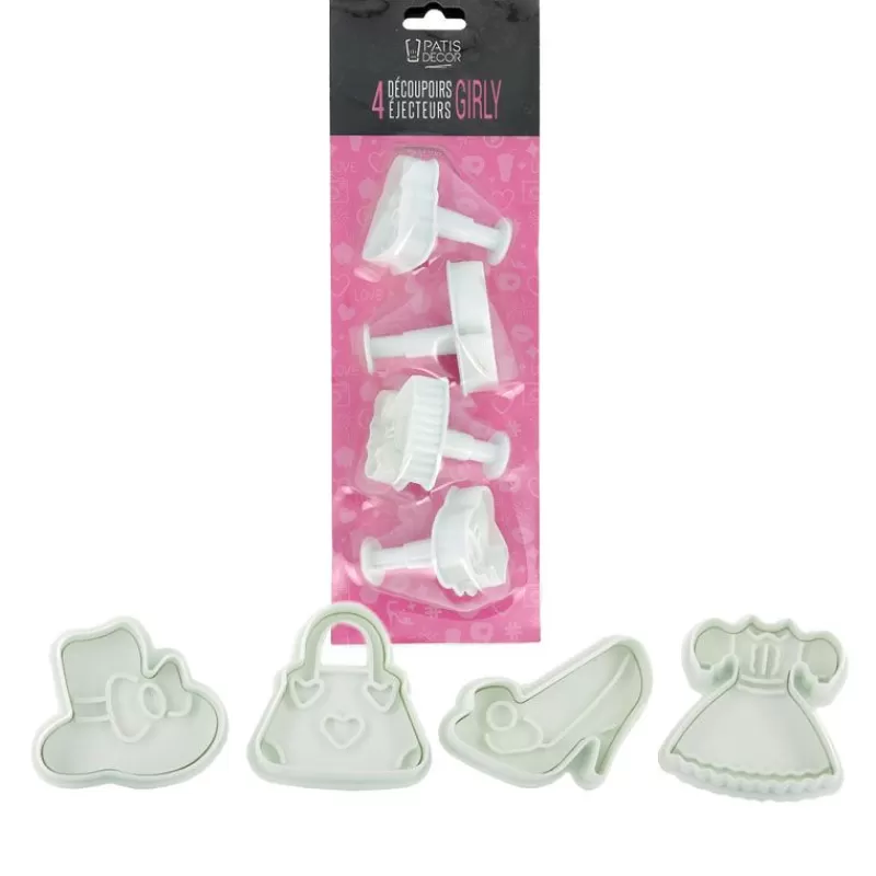 Cerf Dellier Découpoirs Éjecteurs Fashion Patisdecor (X 4) Hot