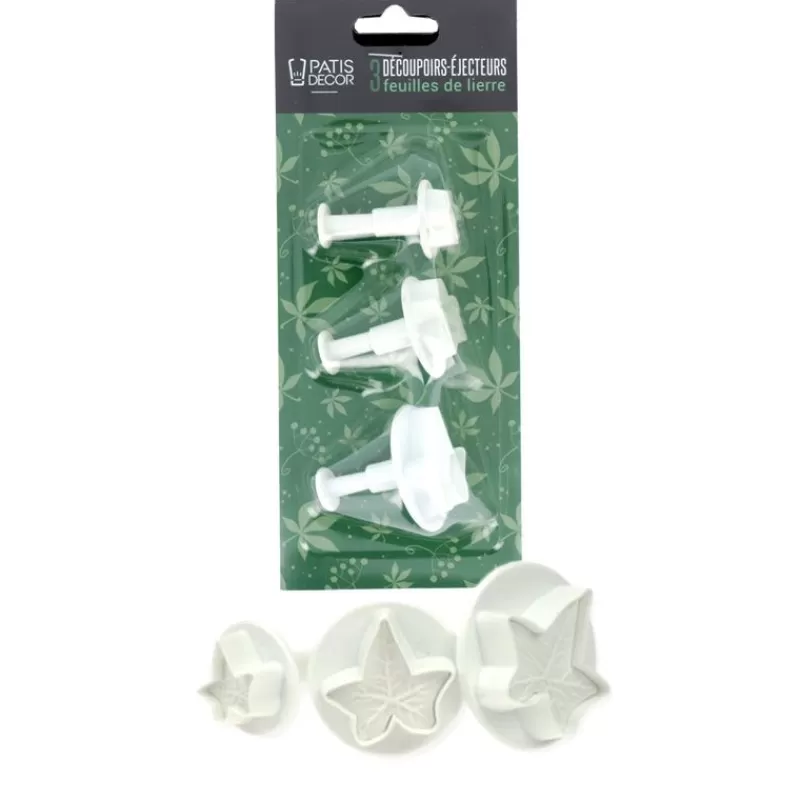 Cerf Dellier Découpoirs Éjecteurs Feuille De Lierre Pm Patisdecor (X 3) Outlet