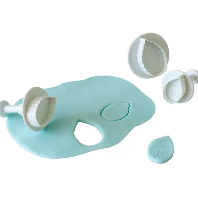 Cerf Dellier Découpoirs Éjecteurs Feuille De Rose Patisdecor (X 3) Outlet