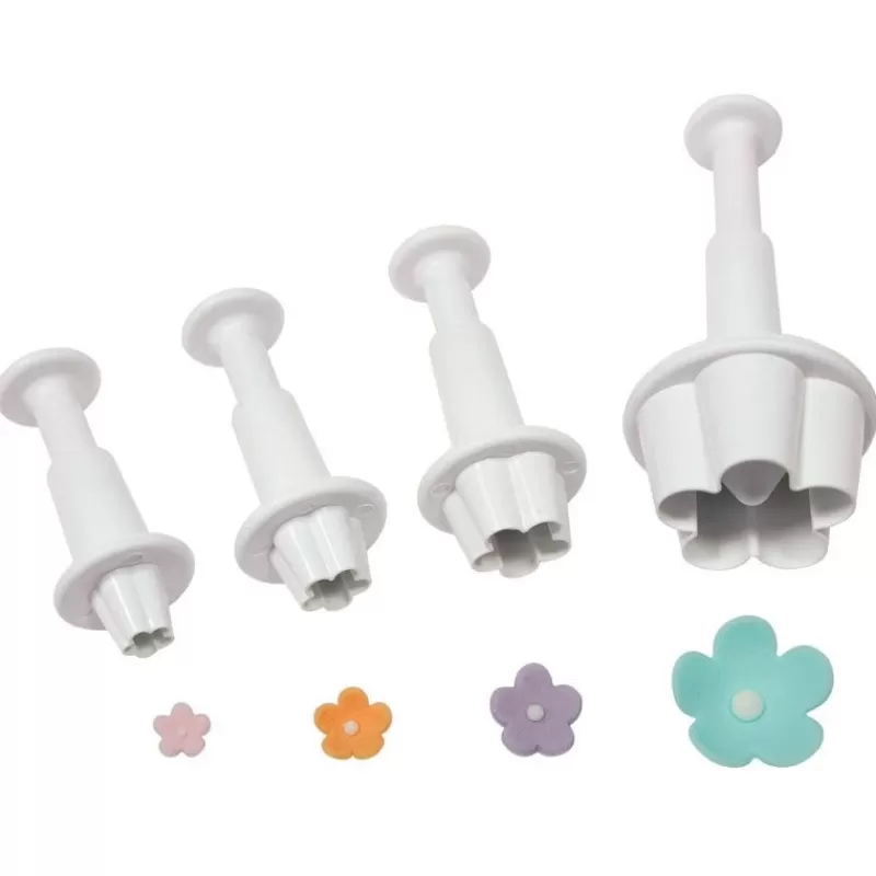 Cerf Dellier Découpoirs Éjecteurs Fleurs Assortis Pme (X 4) Fashion