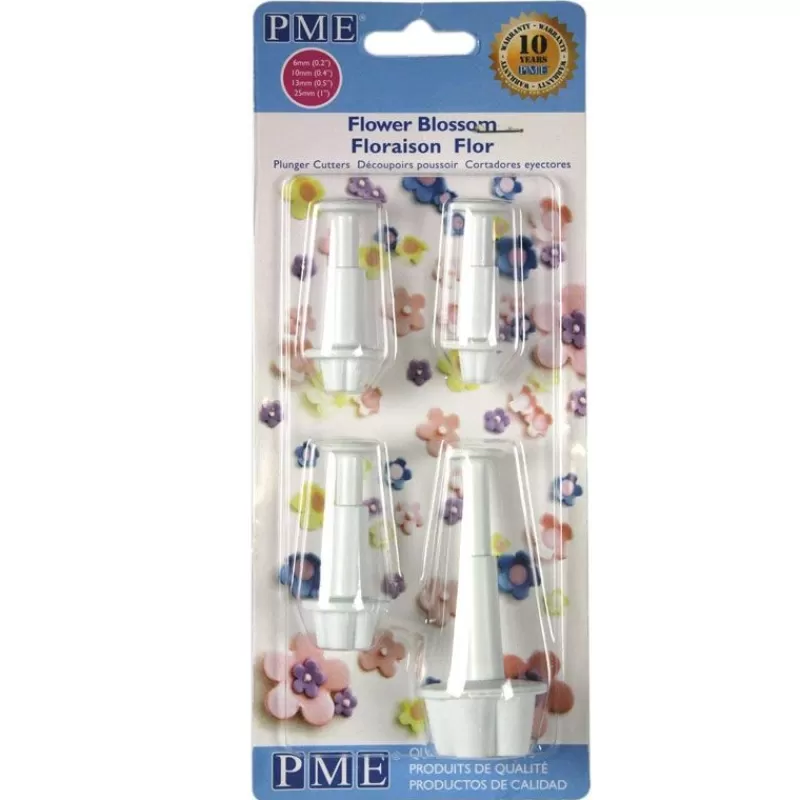 Cerf Dellier Découpoirs Éjecteurs Fleurs Assortis Pme (X 4) Fashion