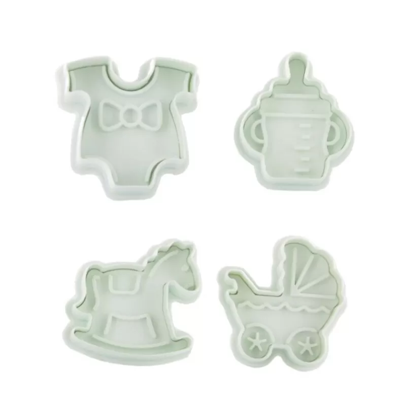 Cerf Dellier Découpoirs Éjecteurs Theme Bebe Patisdecor (X 4) Best