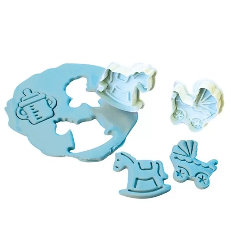 Cerf Dellier Découpoirs Éjecteurs Theme Bebe Patisdecor (X 4) Best