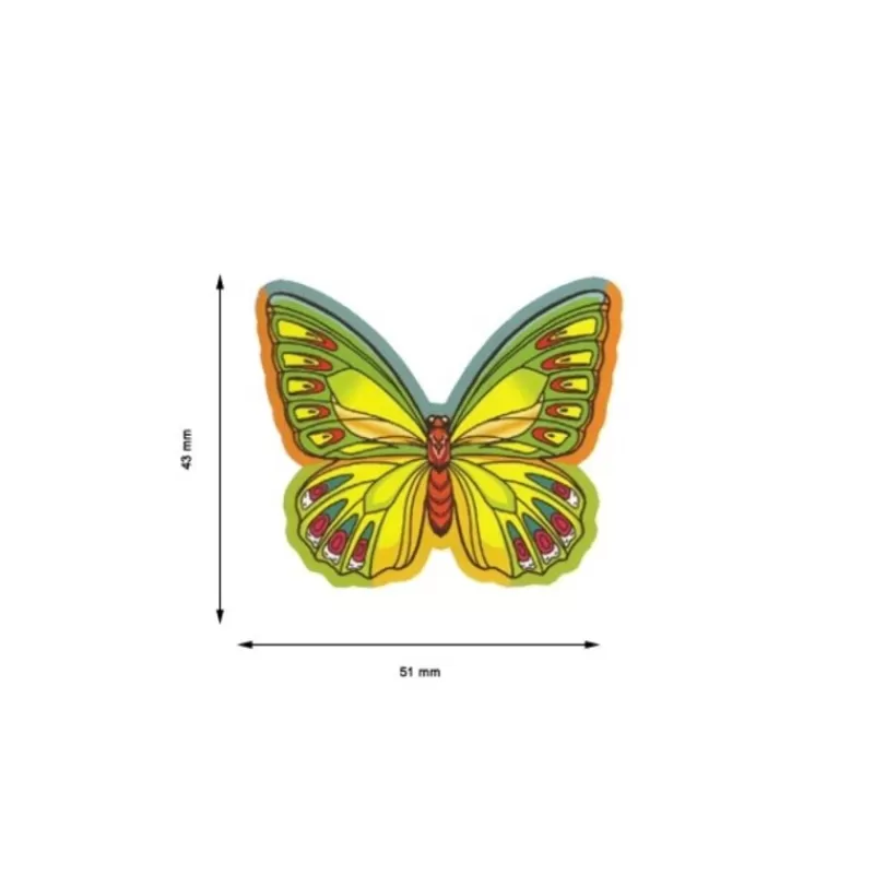 Cerf Dellier Decor Azyme Papillons Assortis (X260) Clearance