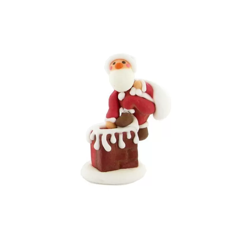 Cerf Dellier Decor Comestibles Pere Noël Hotte Dans La Cheminee (X20) Outlet