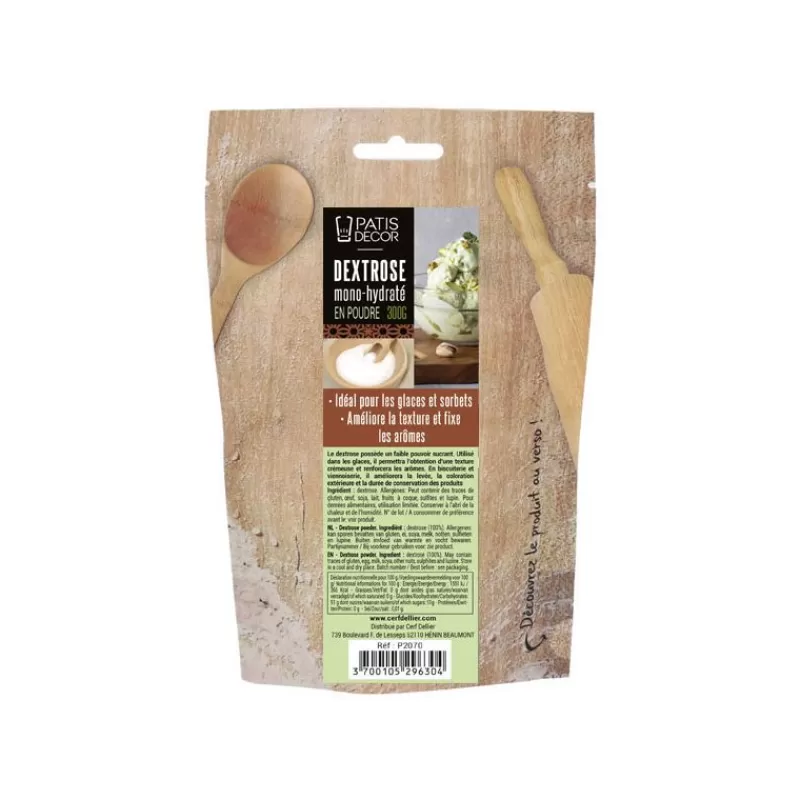 Cerf Dellier Dextrose Mono-Hydrate En Poudre Patisdecor 300 G