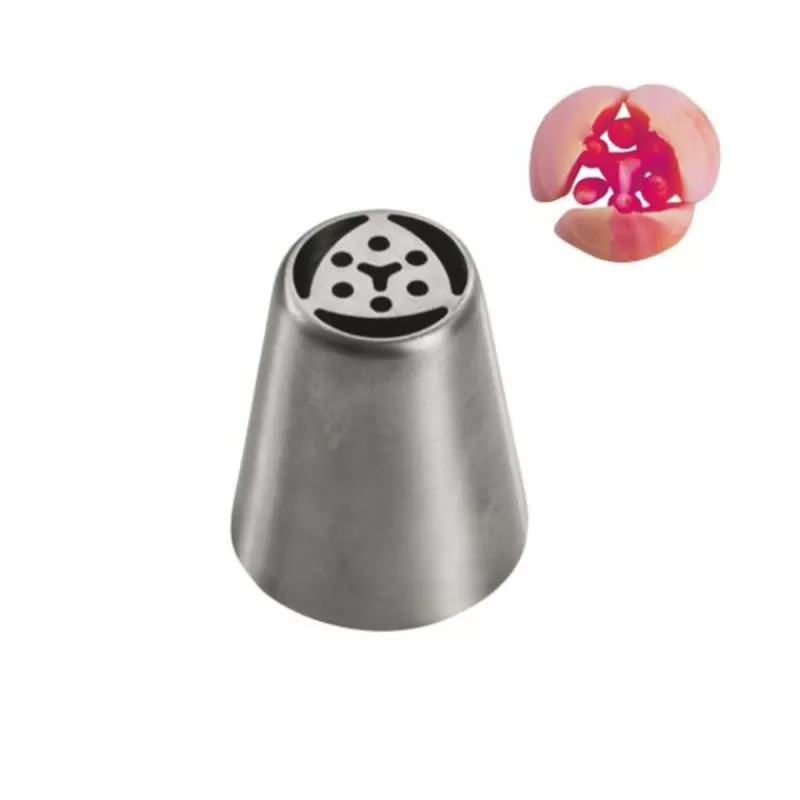 Cerf Dellier Douille A Fleur Inox N 4 Patisdecor