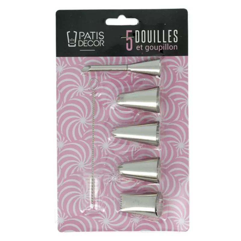 Cerf Dellier Douilles A Patisserie (X5) Et Goupillon Patisdecor