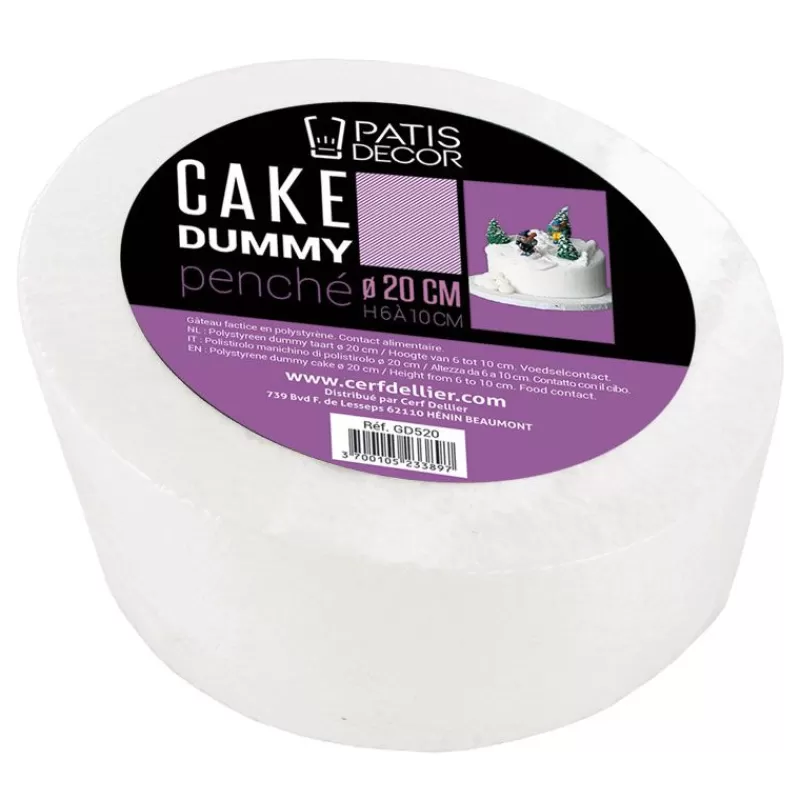 Cerf Dellier Dummy Penche H 6 A 10 Cm - Contours Droits Patisdecor New