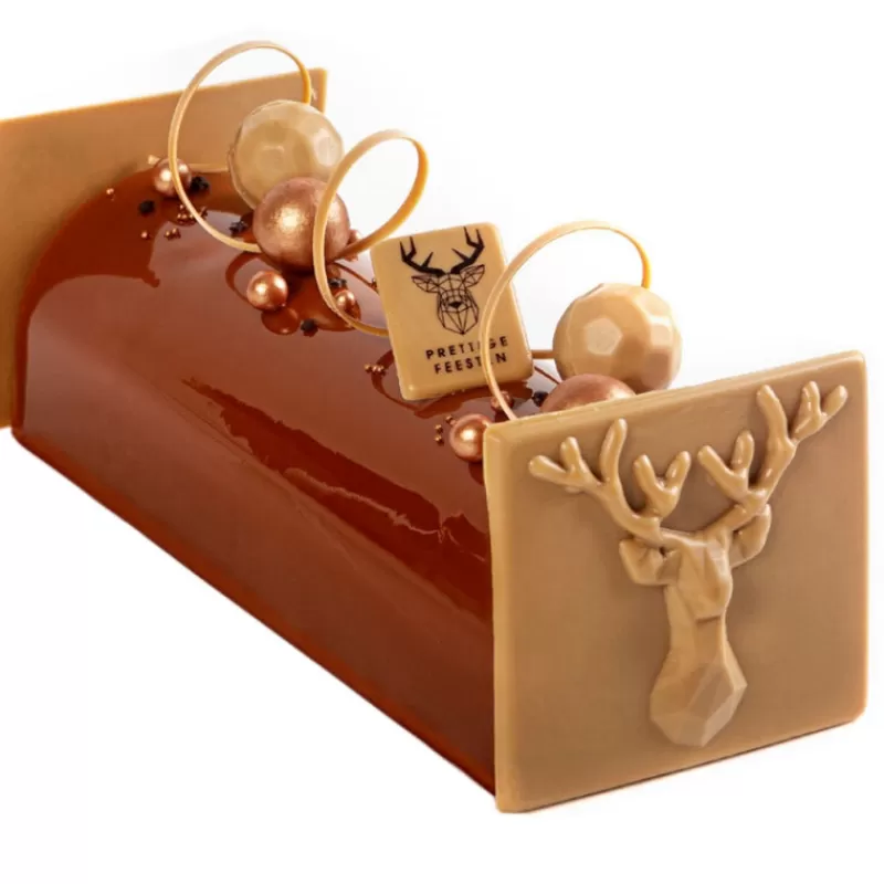 Cerf Dellier Embouts De Bûches Chocolat Caramel Origami Cerf (X20) Best