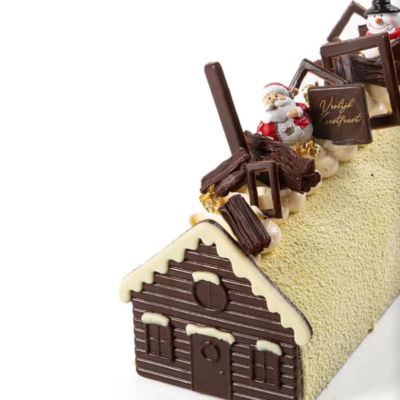 Cerf Dellier Embouts De Bûches Chocolat Noir / Blanc Chalet (X40) Online