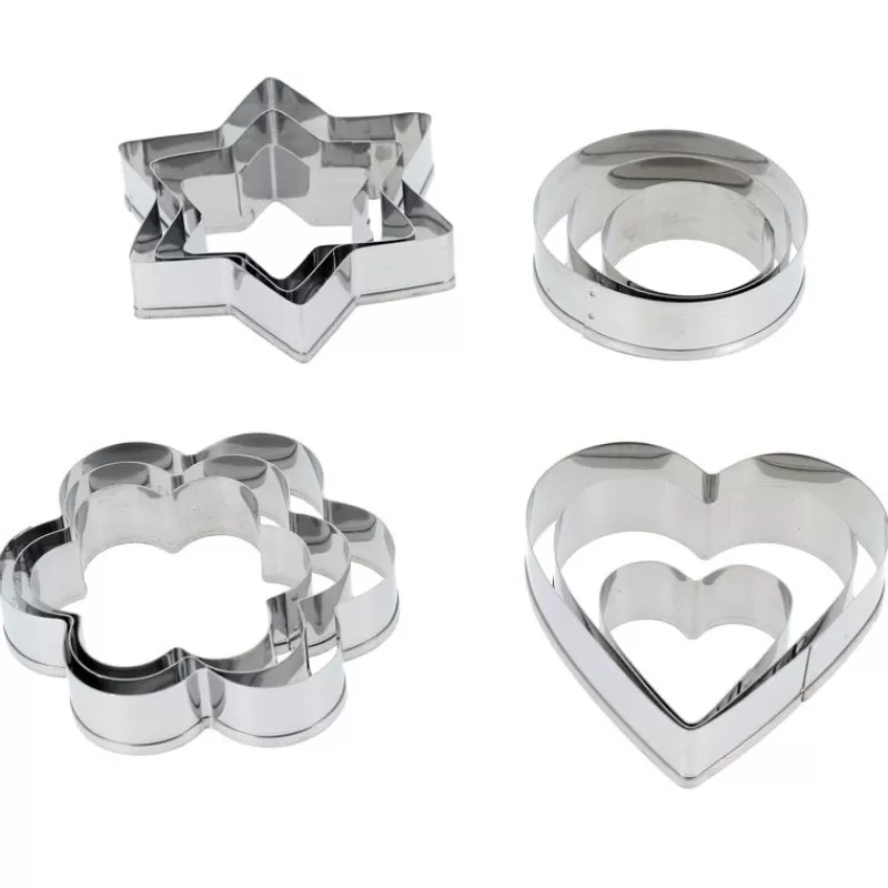 Cerf Dellier Emporte-Pièces Assortis Inox Patisdecor (X 12)