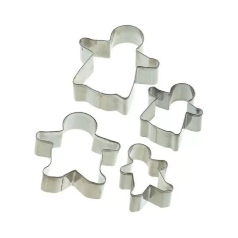 Cerf Dellier Emporte-Pièces Famille Pain D'Épices Assortis (X 4)