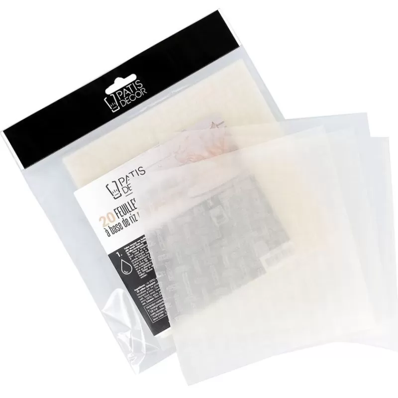 Cerf Dellier Feuilles Alimentaires A Base De Riz Special Décors (X20) Best Sale