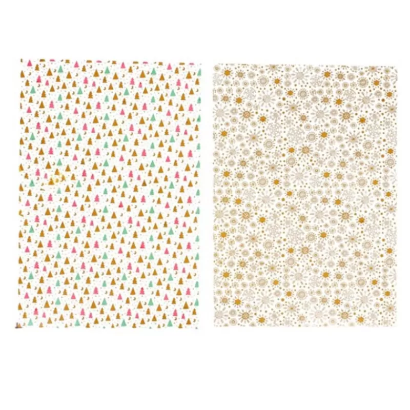 Cerf Dellier Feuilles Transfert Noël Assorties Patisdecor (X4) Clearance