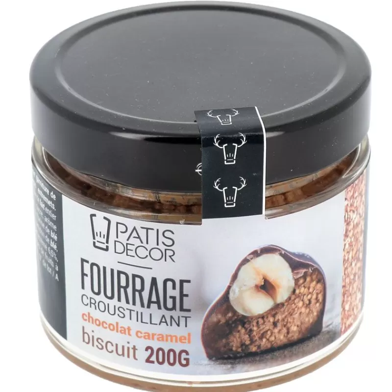 Cerf Dellier Fourrage Chocolat Caramel Aux Eclats De Biscuits 200 G - Ddm 08/23