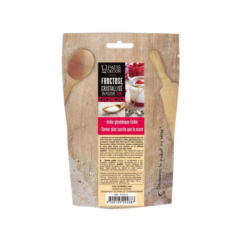 Cerf Dellier Fructose Cristallise En Poudre Patisdecor 300 G