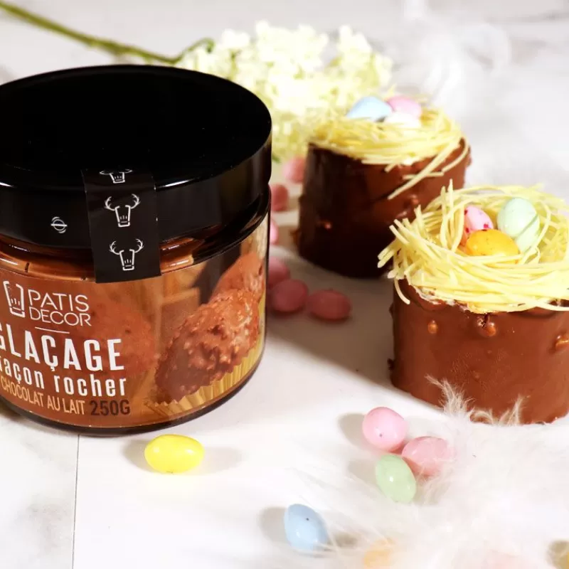 Cerf Dellier Glacage Facon Rocher Chocolat Au Lait Patisdecor 250 G