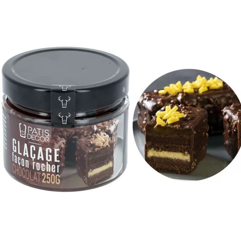 Cerf Dellier Glacage Facon Rocher Chocolat Patisdecor 250 G