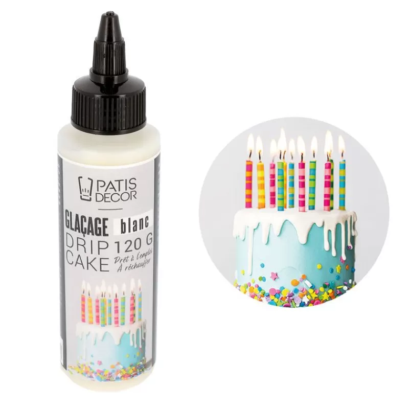 Cerf Dellier Glacage Pour Drip Cake Blanc Patisdecor 120 G