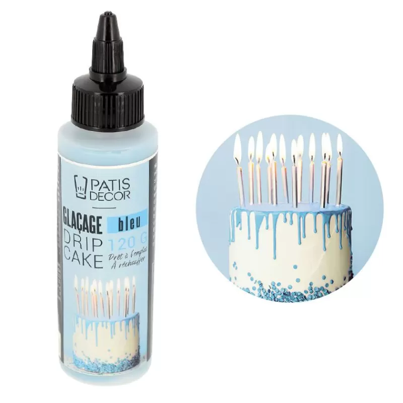 Cerf Dellier Glacage Pour Drip Cake Bleu Patisdecor 120 G