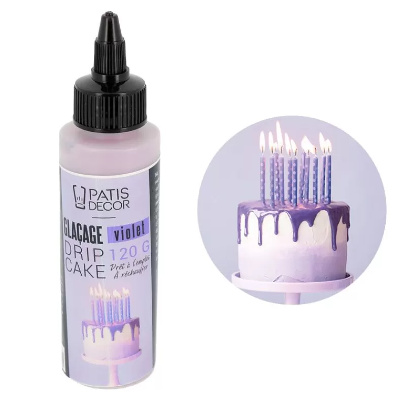 Cerf Dellier Glacage Pour Drip Cake Violet Patisdecor 120 G
