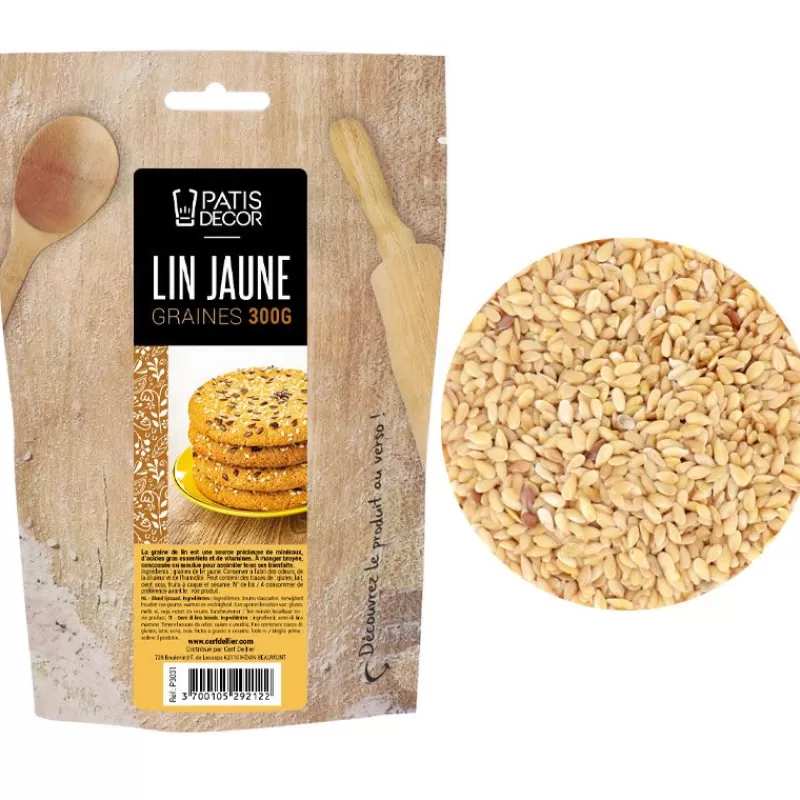 Cerf Dellier Graines De Lin Jaune Patisdecor 300 G