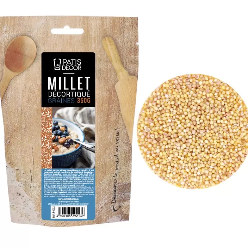Cerf Dellier Graines De Millet Decortiquees Patisdecor 350 G